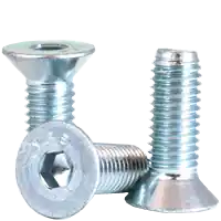 Limited Time M12-1.75 x 25 mm Flat Head Socket Cap Screws, Metric Class 12.9, Zinc-Bake Cr+6, Full Thread, Coarse (UNC), Alloy Steel, Qty 100