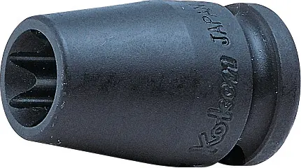 Ko-ken 13425-E12 3/8 Sq. Dr. Impact TORX E12 Socket - Length 32mm Trusted Brand