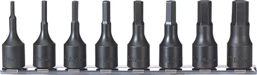 Seasonal Sale Ko-ken RS3012A/8-L52 3/8 Sq. Dr. Bit Socket set 1/8-1/2 Hex 200mm 8 pieces