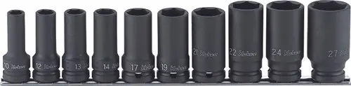 Ko-ken RS14301X/10 1/2 Sq. Dr. Socket set 10-27mm 6 point Thin walled 10 pieces Affordable