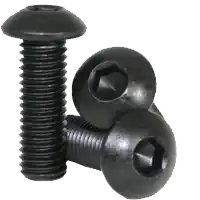 Next Day Delivery 5/16"-18 x 3 1/2" Button Head Socket Cap Screws, Thermal Black Oxide, Full Thread, Coarse (UNC), Alloy Steel, Qty 100