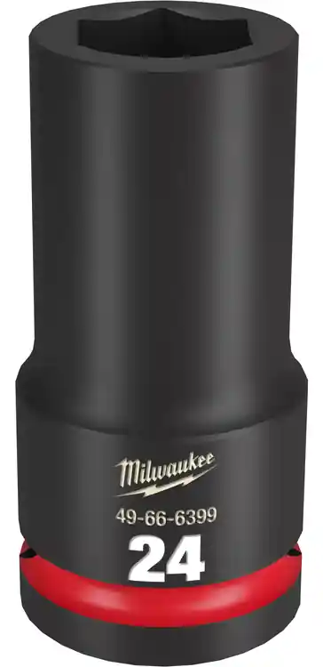 Hot Deal Milwaukee Tool 49-66-6399 SHOCKWAVE Impact Duty 3/4" Drive 24MM Deep 6 Point Socket
