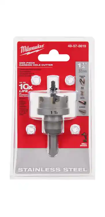 Trending Milwaukee Tool 49-57-8619 1-1/4" One-Piece Carbide Hole Cutter