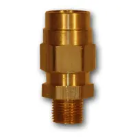 Midland Metal HE68-86 Hose End - Connector Complete, MAF AIR BRAKE, 1/2He x 3/8Mpt Hose End Male, MAF/USA Brass Fittings Budget