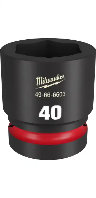 Cheap Milwaukee Tool 49-66-6603 SHOCKWAVE Impact Duty 1" Drive 40MM Standard 6 Point Socket