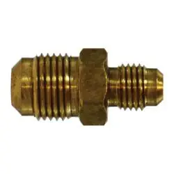 Weekend Sale AMC 04056-0806 Reducing Union, 1/2 in SAE 45 deg Flared x 3/8 in SAE 45 deg Flared, Brass