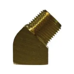 Professional Grade AMC 06124-08 45 deg Street Elbow, 1/2 in MPT x 1/2 in FPT, Brass