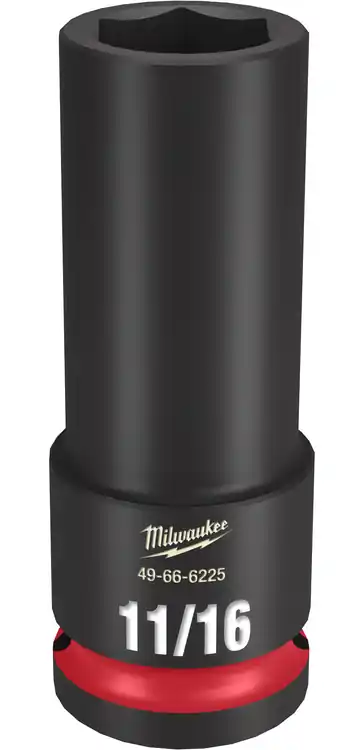 Milwaukee Tool 49-66-6225 SHOCKWAVE Impact Duty 1/2" Drive 11/16" Deep 6 Point Socket Fan Favorite