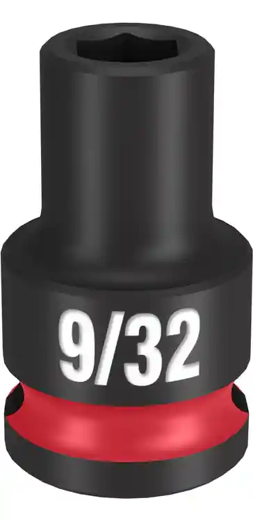 Authentic Milwaukee Tool 49-66-6101 SHOCKWAVE Impact Duty 3/8" Drive 9/32" Standard 6 Point Socket