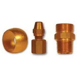 Midland Metal NT63SSI-6 NAB Inserts - Stainless Steel, MAF AIR BRAKE, 3/8 Stainless Insert For Use, MAF/USA Brass Fittings Save Now