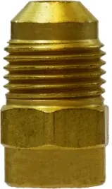 Price Cut Midland Metal 10474 Reducer, 3/16 in SAE 45 deg Male Flared x 1/4 in SAE 45 deg Female Flared, Brass