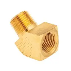 Special Discount Mid-America Fittings 23350X6X8 45 deg Street Elbow, 3/8 in FPT x 1/2 in MPT, Brass