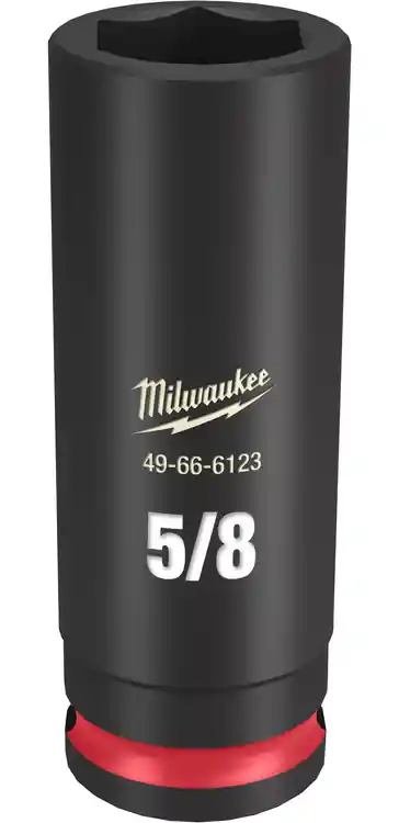 Milwaukee Tool 49-66-6123 SHOCKWAVE Impact Duty 3/8" Drive 5/8" Deep 6 Point Socket Instant Buy