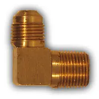 Mid-America Fittings 249X12X12 90 deg Barstock Elbow, 3/4 in SAE 45 deg Male Flared x 3/4 in MPT, Brass One Day Deal