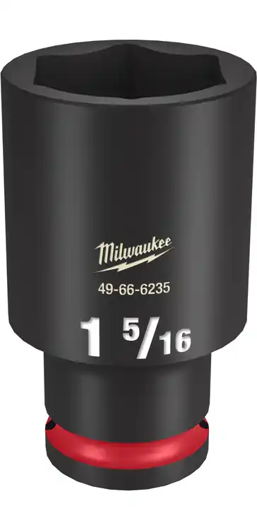 Must Have Milwaukee Tool 49-66-6235 SHOCKWAVE Impact Duty 1/2" Drive 1-5/16" Deep 6 Point Socket