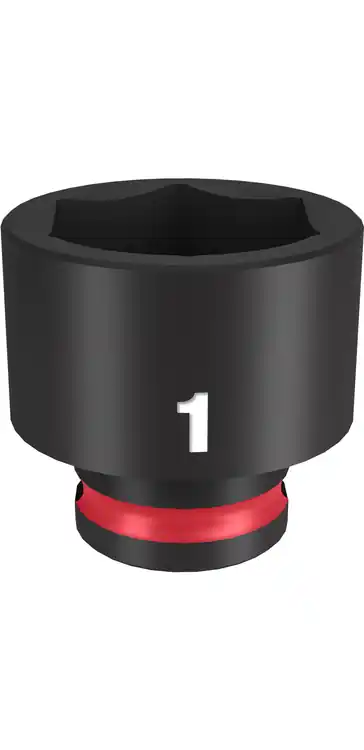 Popular Milwaukee Tool 49-66-6114 SHOCKWAVE Impact Duty 3/8" Drive 1" Standard 6 Point Socket