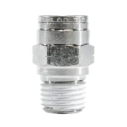 Midland Metal 20061NIC Adapter with Nickel Collet, 1/2 in Push to Connect x 3/8 in MPT, Brass, Nickel-Plated Holiday Sale