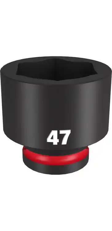 Milwaukee Tool 49-66-6385 SHOCKWAVE Impact Duty 3/4" Drive 47MM Standard 6 Point Socket Best Choice