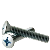 10-24 x 3/4" Machine Screws, Phillips Oval Head, Zinc Cr+3, Full Thread, Coarse (UNC), Qty 50 Professional Grade