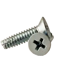 Cheap 10-24 x 1" Thread-Cutting Screws, Phillips Pan Head, Type F, Zinc Cr+3, Full Thread, Qty 100