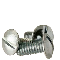 Grab Now 6-32 x 3/8" Machine Screws, Slotted Truss Head, Zinc Cr+3, Full Thread, Qty 100