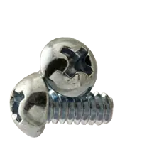 Secure Checkout 4-40 x 1 1/2" Machine Screws, Phillips Round Head, Zinc Cr+3, Full Thread, Qty 100