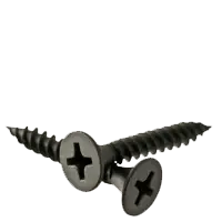 Free Returns 6 x 1 1/4" Drywall Screws, Phillips Bugle Head, Gray Phosphate Finish, Coarse (UNC), Qty 100