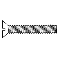 8-32 x 1" Machine Screws, Slotted Flat Head, Brass, Full Thread, Qty 100 Buy Today