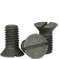 1/2"-13 x 2" Machine Screws, Slotted Flat Head Countersunk, Grade 2, Plain Finish, Coarse (UNC), Low Carbon Steel, Qty 50 Best Choice