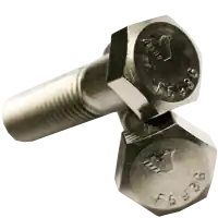 1 1/8"-7 x 8" Hex Cap Screws, 316 Stainless Steel, Partial Thread, Coarse (UNC), ASTM F593, Qty 2 Reduced Price