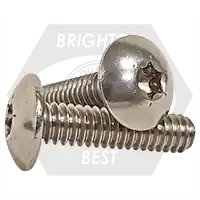 8-32 x 3/8" Machine Screws, Torx Drive Truss Head, T15 Drive 6-Lobe, 18-8 Stainless Steel A2, Full Thread, Qty 1000 Time-Limited