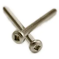 8-32 x 1/2" Machine Screws, Square Drive Pan Head, 18-8 Stainless Steel A2, Full Thread, Qty 1000 Place Order