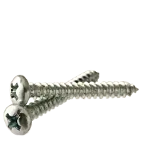 4-24x1" Self-Tapping Screws, Phillips Pan Head, Type A, Zinc Cr+3, Full Thread, Qty 100 Cheap