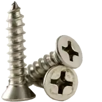 Get Yours 6 x 7/8" Self-Tapping Screws, Phillips Flat Head, Type A, 18-8 Stainless Steel, Full Thread, Qty 1000