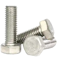 M6-1.00 x 30 mm Hex Cap Screws, 18-8 Stainless Steel A2, Partial Thread, Coarse (UNC), DIN 931, Qty 100 While Supplies Last