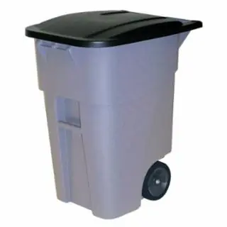 Rubbermaid Commercial FG9W2100GRAY Brute Rollout Container65G/246L Gray New Arrival