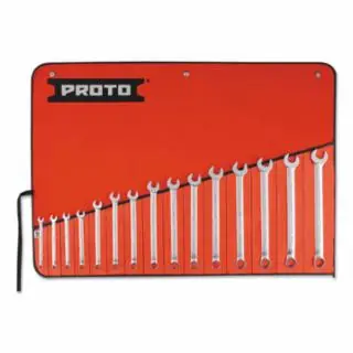 Proto J1200F-MASD 15 Pc 12 Pt Combo Wrench set Metric (1 ST) Super Sale
