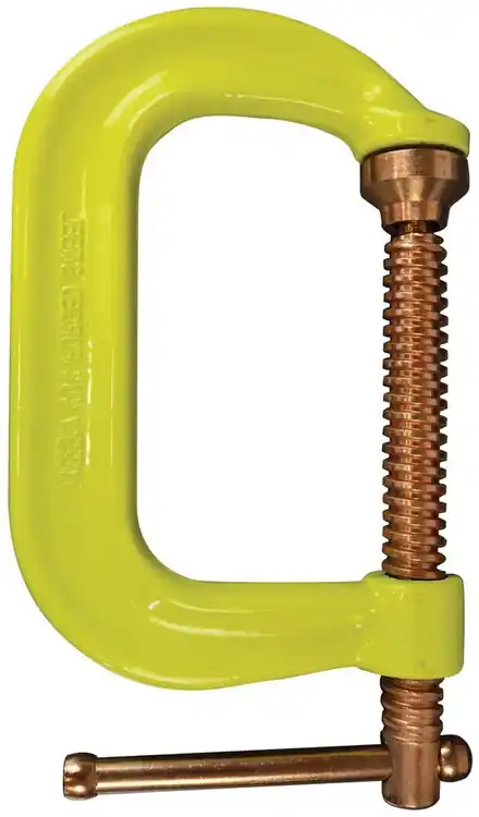Bessey CDF406CHV C-clamp, drop forged, copper spindle, Hi Vis frame, 6 In. x 3 5/8 In., 6900 lb, 6 Pack Exclusive Offer