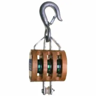 Special Discount Campbell 7208536 3003 Triple 4" Regular Wood Shell Block- Loos