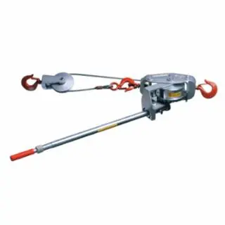 Fan Favorite Lug-All 6000-15SH 3 Ton Cable Winch-Hoistw/Latch Hook Medium/Larg