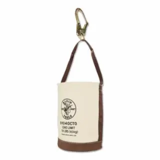 Don't Miss Out Klein Tools 5104OCTO Canvas Bucket, Leather Bottom, Connection Points, 12-Inch