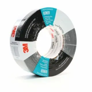 3M 7000001232 6969 Extra Hd Duct Tape Black 48 mm X 54.8 M (1 RL) Certified