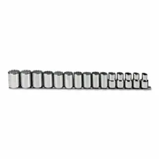 Final Sale Proto J54206 Set Skt 1/2 Drive 15 Pc 12Metric (1 SET)