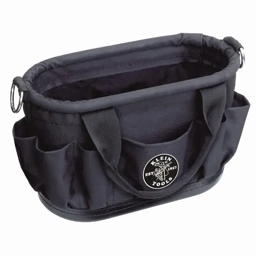 Fresh Stock Klein Tools 58886 Tool Tote, Polyester, 7-Pocket with Drain Holes