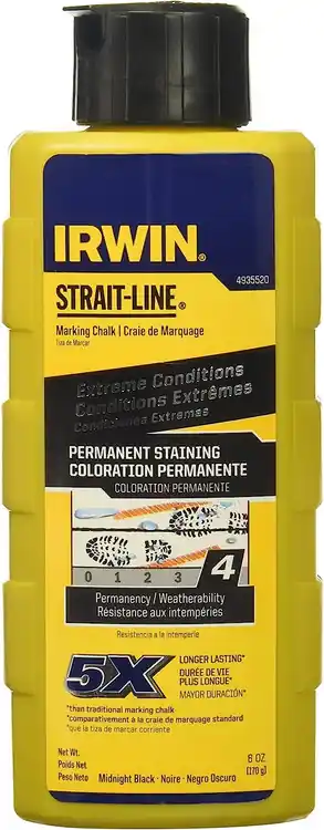 Hot Deal Irwin 4935520 Chalk 6 Oz - Midnight Black Permanent
