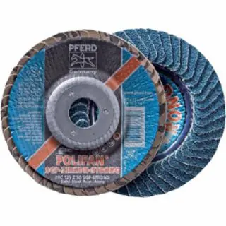Popular Pferd 62073 4-1/2 x 5/8-11 Polifan Psf Zirc Conical 80G