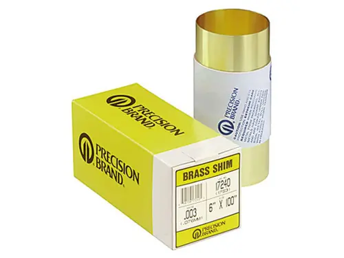 Same Day Shipping Precision Brand 17S15 .015" X 6" X 100" Brassbranded Shim Stock
