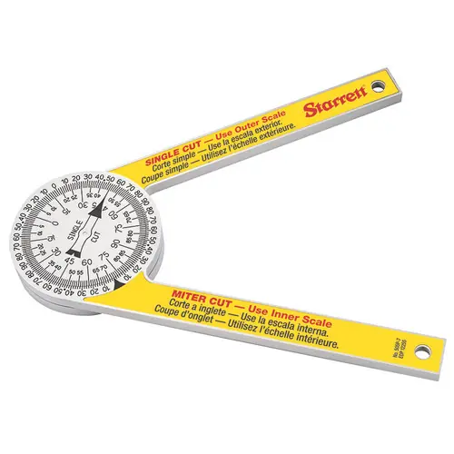 L.S. Starrett 12255 505P-7 Miter Protractorplastic Premium