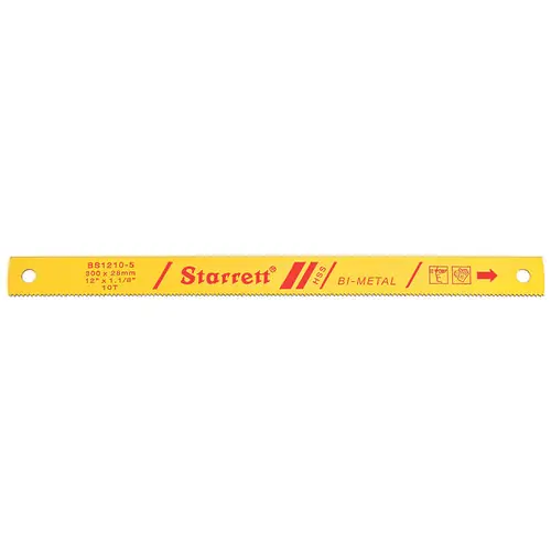Trending L.S. Starrett BS1210-5 Power Hacksaw Blade 12"X 1-1/8" X .050" 10 Tpi