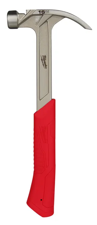 Markdown Milwaukee Tool 48-22-9018 16oz Smooth Face Hybrid Claw Hammer